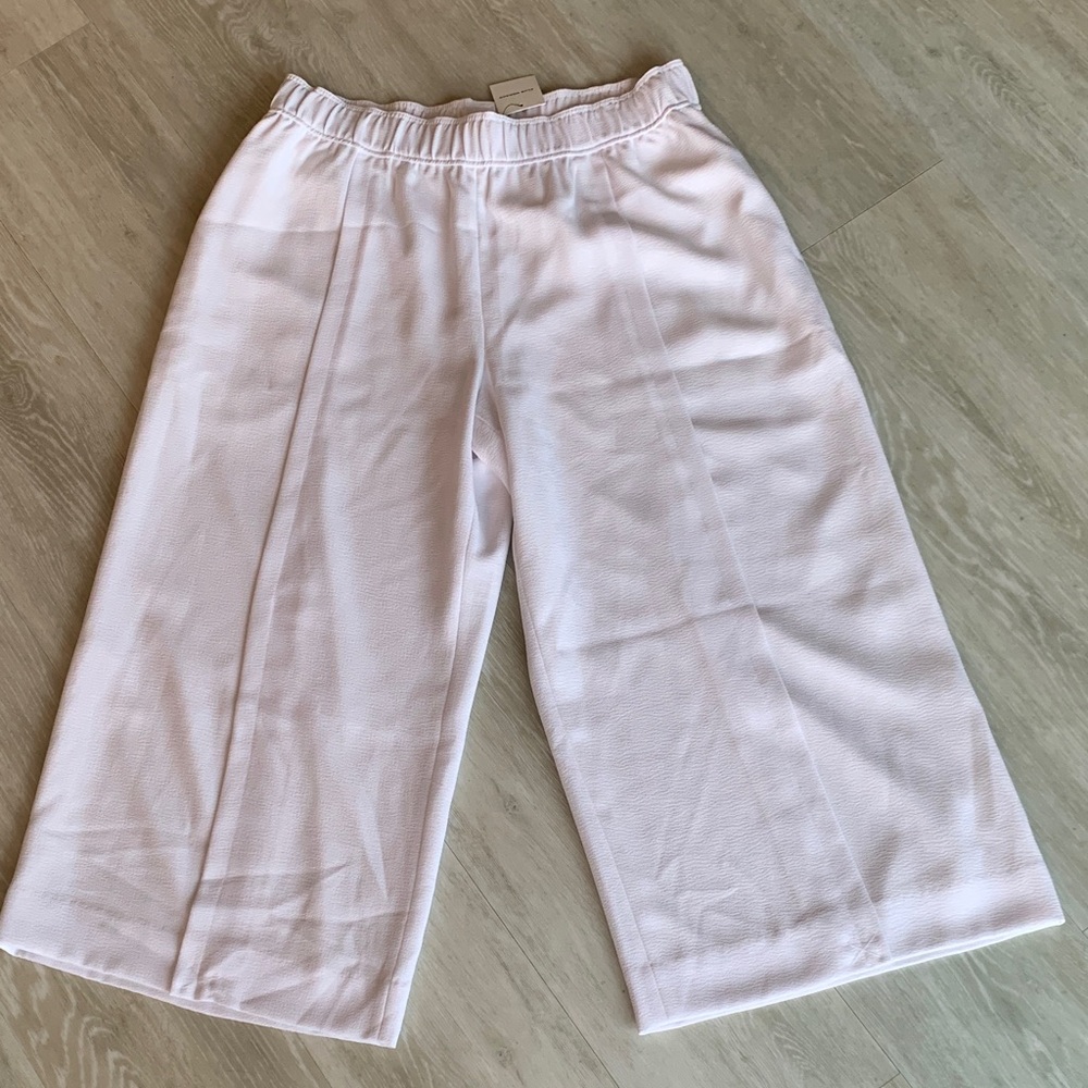 NWT, Club Monaco, Juliuss Pantalons, White Wide-Leg Pants. Size 10